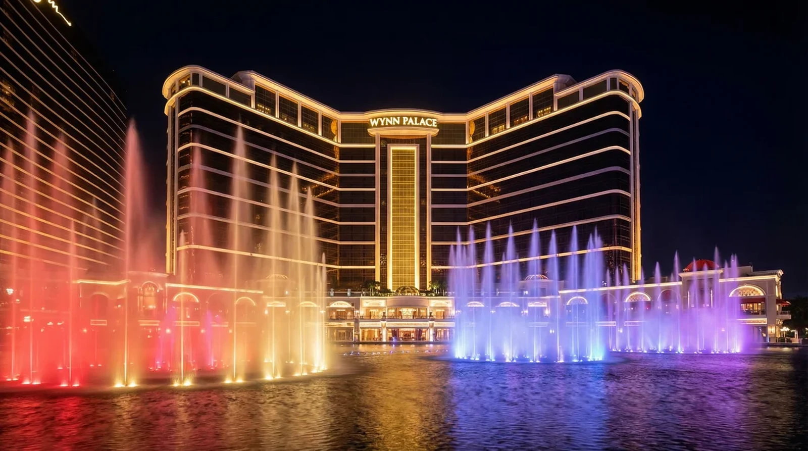 永利皇宮噴泉夜景